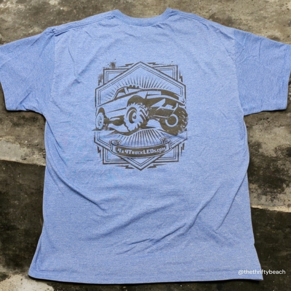 Gildan Blue Off-Road Truck Graphic Tee
